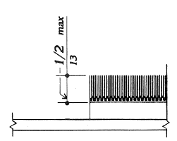 1/2" max. carpet pile thickness