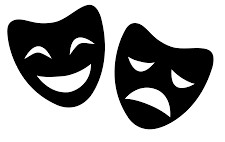 Comedy and tragedy masks