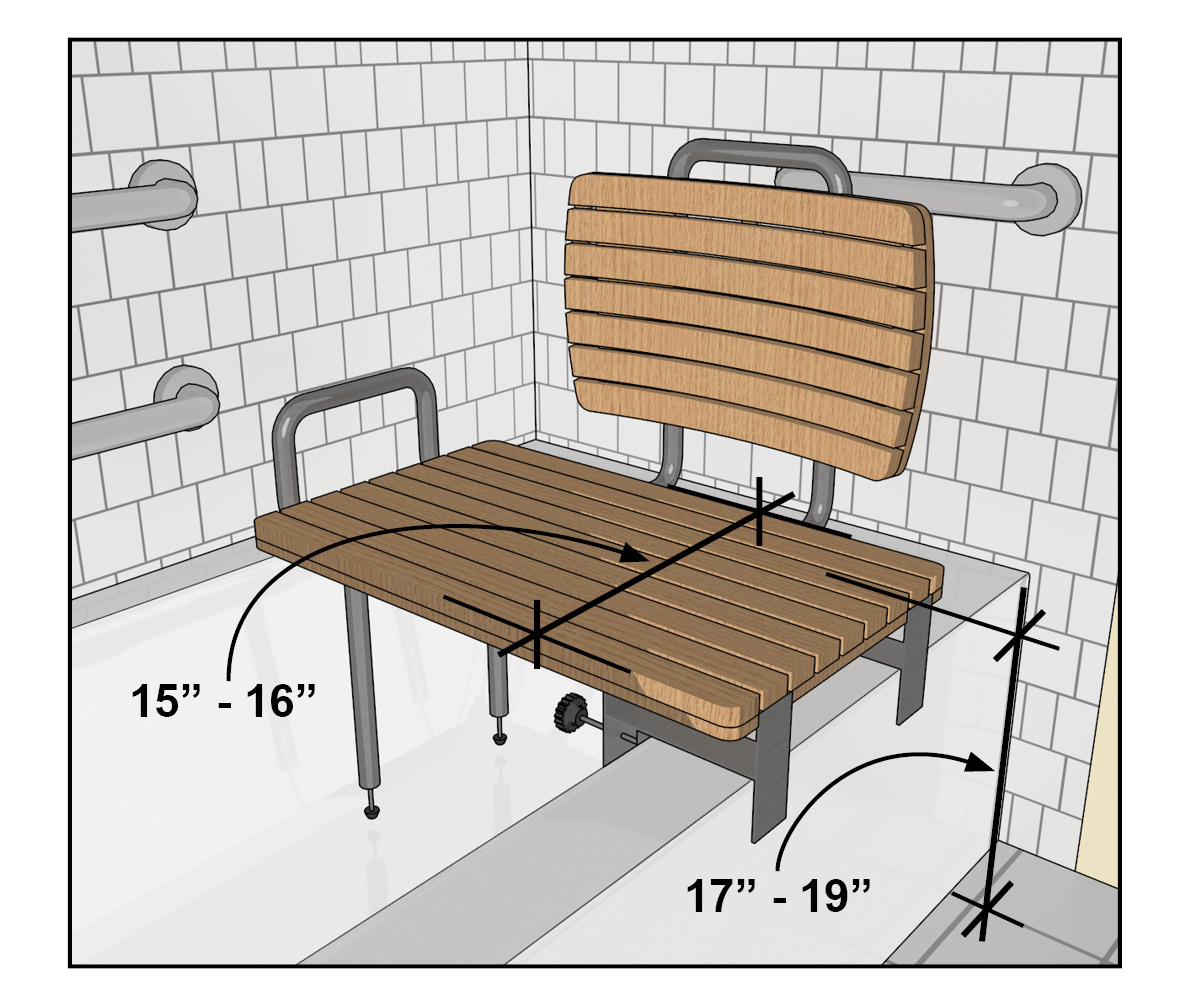 Removable seat tub seat 15