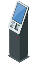 animation of self-service transaction machine