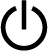 empty circle with vertical line from center; line breaks through top of circle